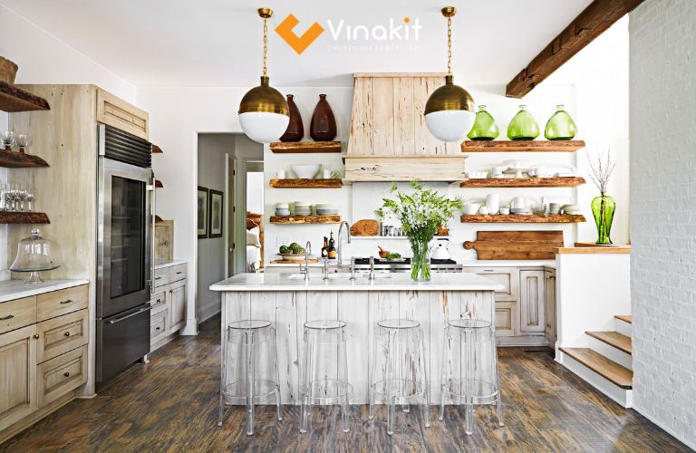Vinakit chuyên thiết kế và thi công nội thất phong cách Rustic