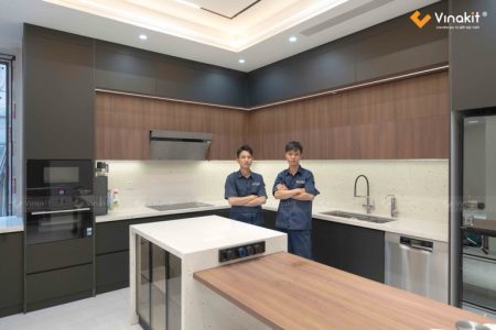 Công trình thi công tu bếp nhà anh Hải ở Hải Dương