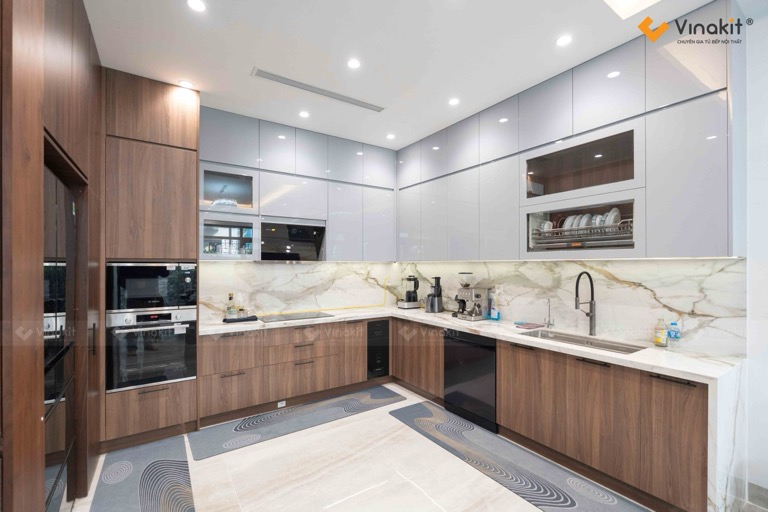 Dự án thi công tủ bếp nhà cô Mai ở Hải Dương