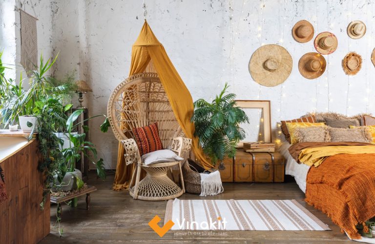 Phong cách Bohemian trong quán cà phê và homestay