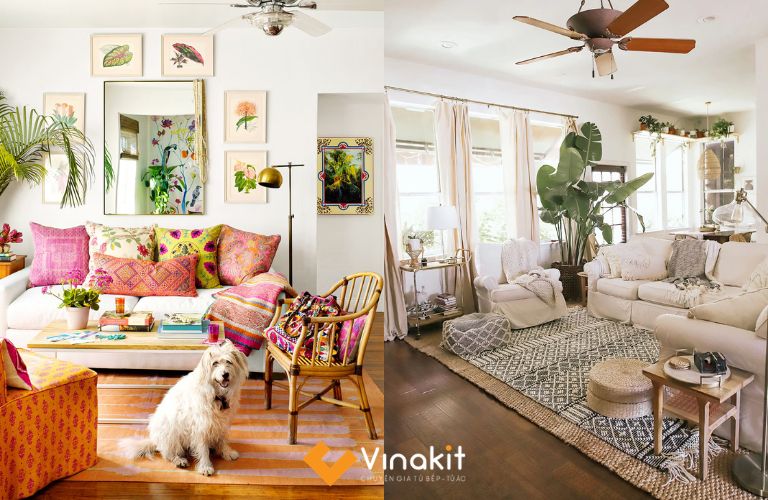 Phong cách Bohemian mang lại cảm giác gần gũi với thiên nhiên