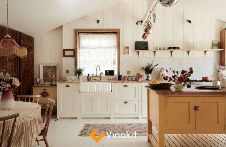 Phòng bếp phong cách Bohemian mang đến cảm giác gần gũi