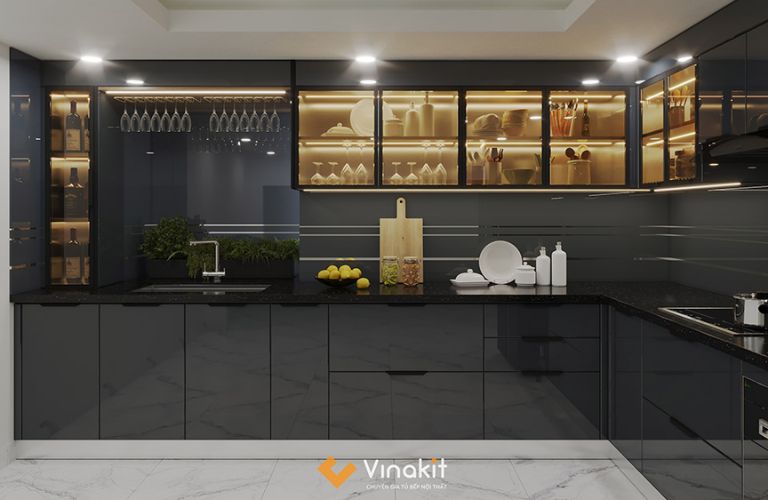 Tủ bếp nhôm tấm