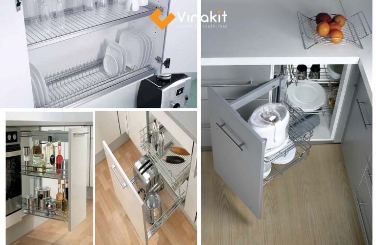 Quan tâm đến công năng và phụ kiện tủ bếp