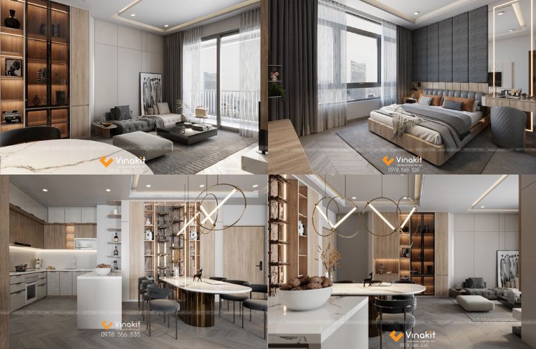 Nội thất nhà liền kề NTNLK01