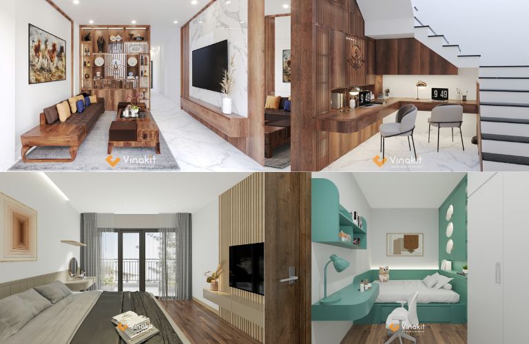 Thiết kế thi công nội thất nhà phố