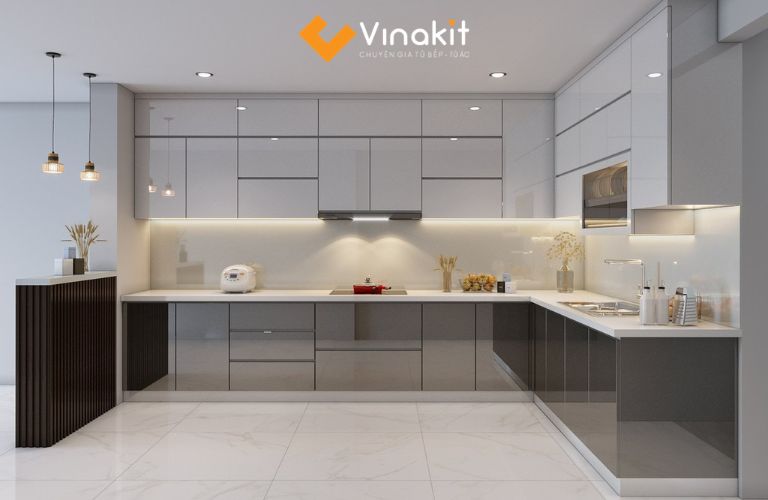 Tủ bếp kịch trần