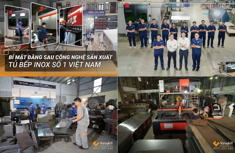 Nhà máy tủ bếp inox đầu tiên tại Việt Nam của Vinakit
