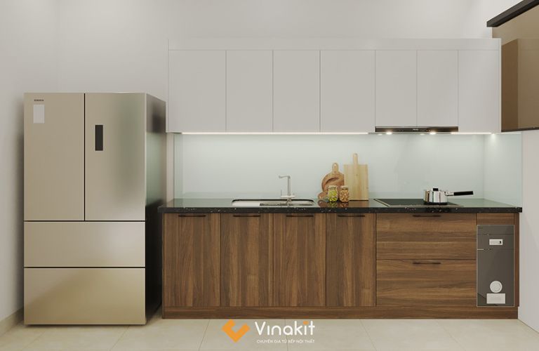 Tủ bếp nhựa cánh Laminate CLA12