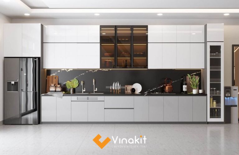 Tủ bếp nhựa có độ bền cao, thích nghi tốt với môi trường sử dụng