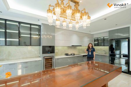 Hoàn thiện thi công nội thất trọn gói Định Công nhà anh Thành hiện đại và sang trọng