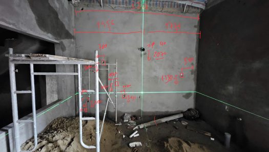 Hiện trạng khảo sát tủ bếp inox cánh kính Hải Phòng tại Ngô Gia Tự