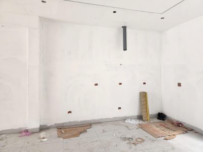 Hiện trạng không gian trước khi thi công tủ bếp acrylic hải phòng tại nhà chị Đài