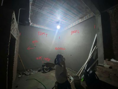 Đo đạc và khảo sát hiện trạng cho Công trình thực tế Chị Hương - Thanh Hóa tại nhà mới xây.
