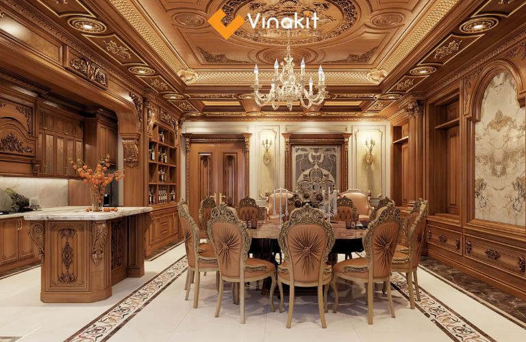 Nội thất biệt thự phong cách cổ điển