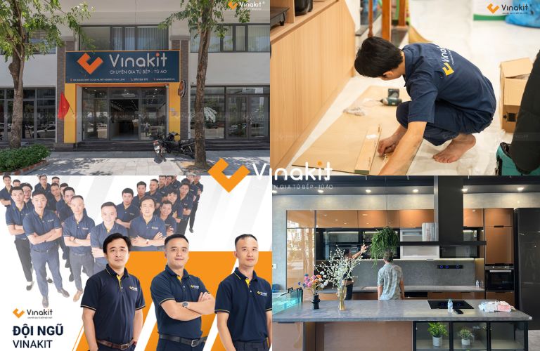 Vinakit chuyên thiết kế – sản xuất – thi công nội thất biệt thự trọn gói