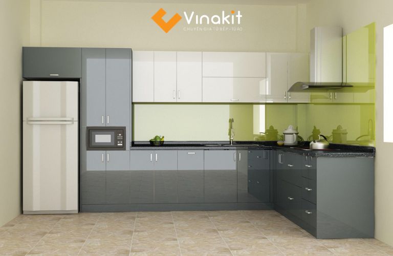 Tủ bếp nhựa Laminate