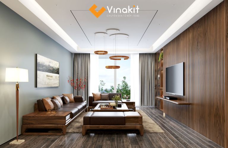Giá nội thất trọn gói chung cư gỗ tự nhiên