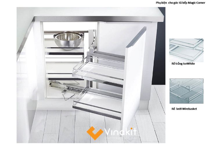 Phụ kiện góc tủ bếp
