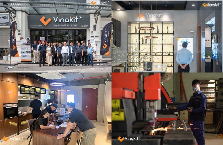 Vinakit chuyên thiết kế, thi công tủ bếp đóng sẵn chất lượng