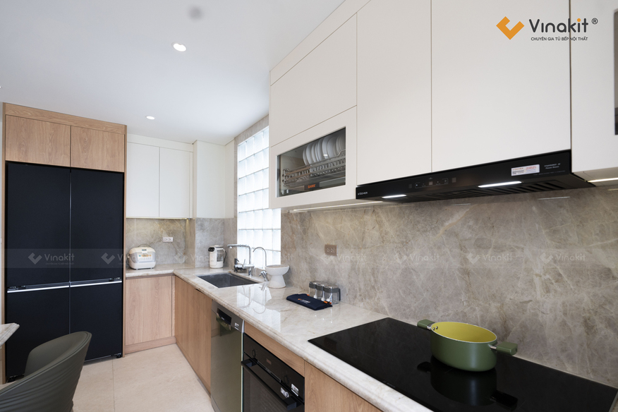 Khoảng cách giữa chậu rửa và bếp nấu là bao nhiêu?