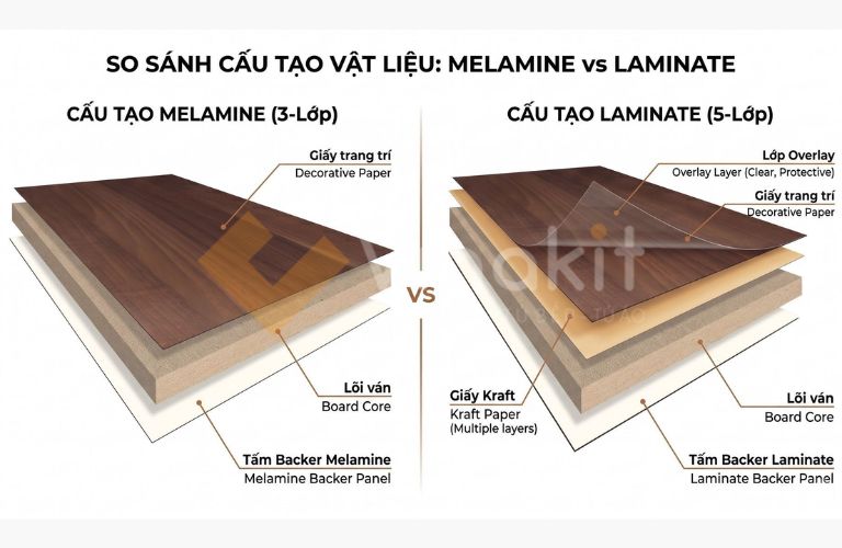 Melamine và Laminate