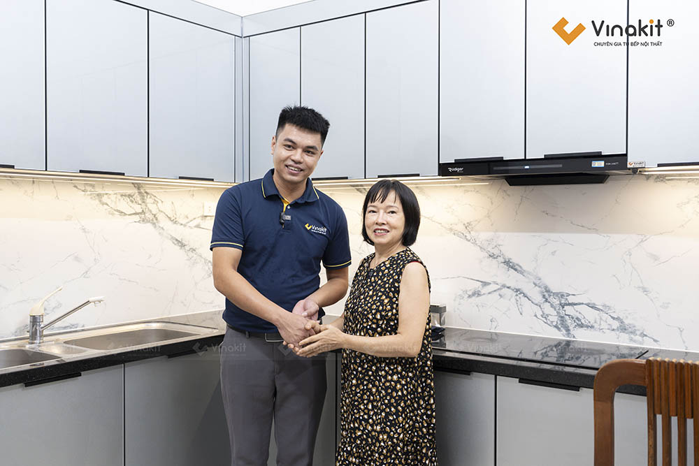 Tủ Bếp Inox Cánh Kính – Cô Thuận, Nguyễn Xiển