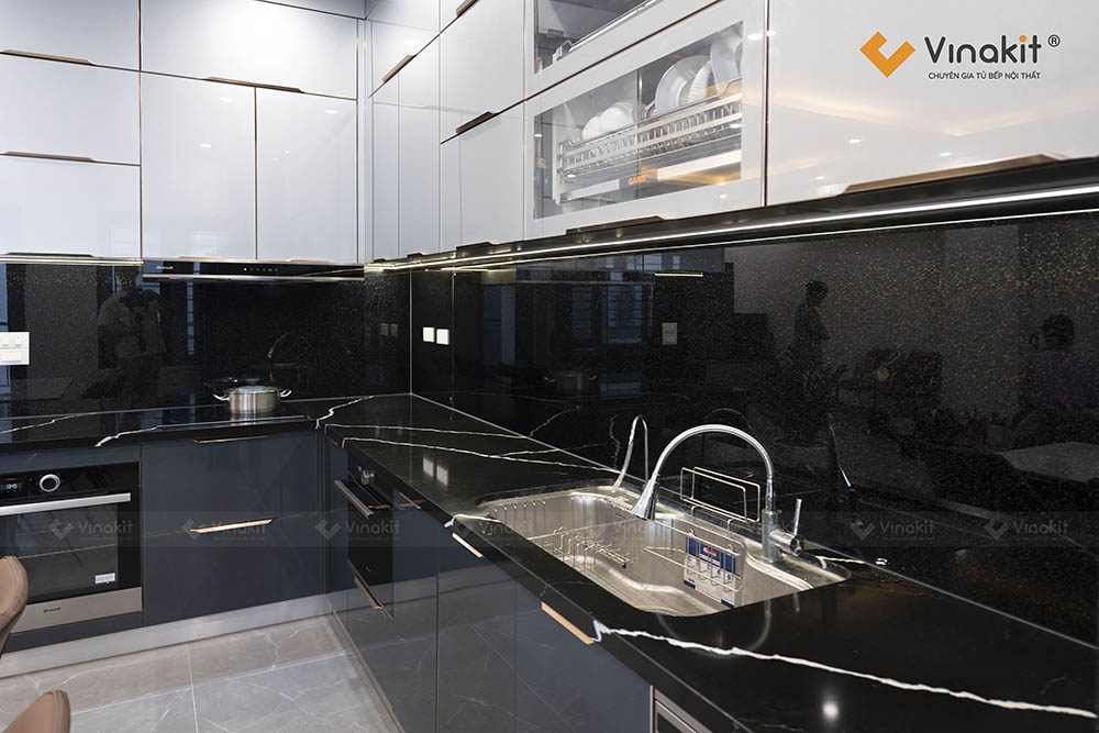Tủ bếp inox Quốc dân - tủ bếp cho mọi nhà