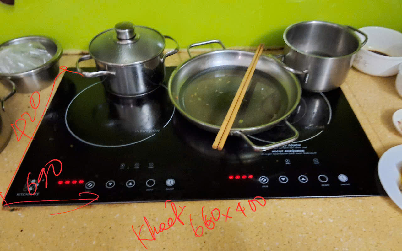 Tủ bếp inox Cánh kính nhà chú Hồng - Quận 8